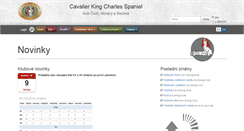 Desktop Screenshot of cavalierclub.cz