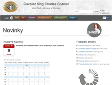 Tablet Screenshot of cavalierclub.cz
